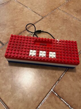RARE Homade building Brick  Lego style iPod iStereo Dock Retro Speakers